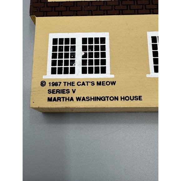 1987 The Cat's Meow Martha Washington House Series V Shelf Sitter Vintage - Picture 3 of 6